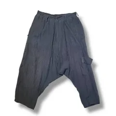 24ss YOHJI YAMAMOTO POUR HOMME ロングパンツ  アシンメトリーサルエルマチ付パンツ 3サイズ グレー HS-P30-335 ヨウジヤマモトプールオム
