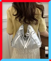 新品 レディース ショルダーバッグ ミニリュック リボン 肩掛け 合皮 韓国ファッション フェミニン【送料無料】