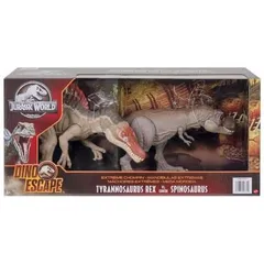 WJ139 マテル｜Mattel ジュラシック・ワールド HDH78 かみつき！T-レックス VS. かみつき！スピノサウルス 194735023844