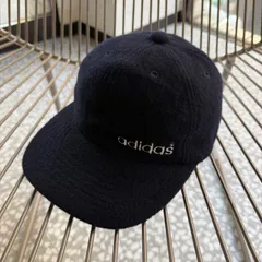 adidas / 90's- 日本製 descente wool cap【トレフォイルロゴ、ウールキャップ】オールドアディダス日本製ストリート松村北斗 常田　ユニセックス　もふもふ　両面刺繍　ビンテージ　帽子