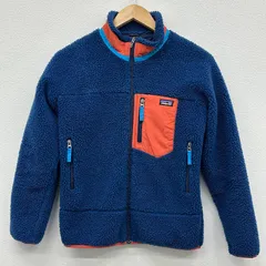 PATAGONIA パタゴニア キッズXL14 ポリエステル ジップアップ ボア フリース ジャケット