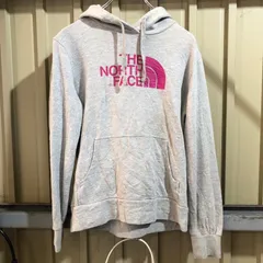 917 THE NORTH FACE パーカー グレー S ザ・ノースフェイス スウェット プリントロゴ 古着卸 アメリカ仕入