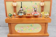 【行董】美品 吉徳 花ひいな 一秀作 お雛様 ひな人形 収納飾りAS0U33