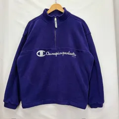 90年代 Champion ハーフジップアップ フリース プルオーバー サイズⅬ 07112204 01