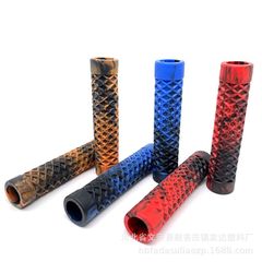 BMX MTB 크로스 자전거 그립 22.2mm 슬라이드 온 와플 디자인 미끄러지기 어려운 고무 그립 거리 타기 산악 자전거 자전거 커스텀 핸들 바 그립