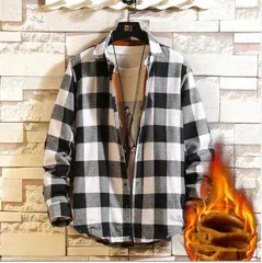 送料無料 チェックシャツ メンズ ネルシャツ 裏起毛 厚手 裏ボア カジュアルシャツ 長袖 シャツ ゆったり トップス 暖かい 紳士服 防寒 あ