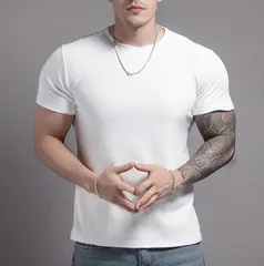 4色 夏服 メンズ トップス おしゃれ Tシャツ 半袖 スポーツウェア 綿 厚手 速乾 吸汗 フィットネス 筋トレ トレーニングトップス カジュア