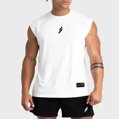 タンクトップ メンズ ノースリーブ Tシャツ フィットネス ジム 筋トレ インナー スウェット コットン トップス ジョギング ランニングシャ