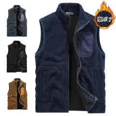 送料無料 ベスト メンズ 裏ボア フリースベスト ジレベスト チョッキ インナーベスト ジップアップ ショート丈 トップス おしゃれ カジュア