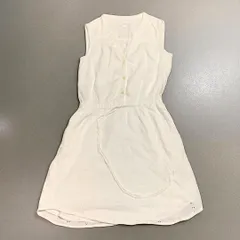 【ギャップ】XXSサイズ： 白 ノースリーブワンピース