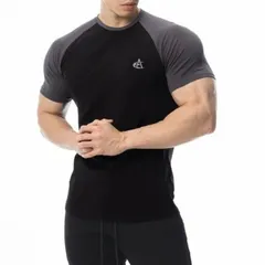 4色 メンズ トップス トレーニングウエア おしゃれ 半袖 Tシャツ フィットネス ジム 筋トレ ランニング インナー トップス タイト スウェッ