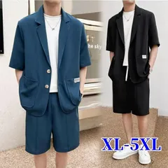セットアップ 夏 接触冷感 半袖 ジャケット メンズ スーツ ハーフパンツ 短パン 無地 薄手 男性 紳士服 テーラードジャケット ブレザー ゆ