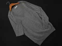 NATURAL BEAUTY BASIC ナチュラルビューティーベーシック ウール100% Vネック ニット セーター sizeM/グレー ◇■ レディース