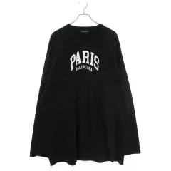 バレンシアガ 24ss シティ PARIS ロゴ プリント オーバーサイズ ロングスリーブ 3