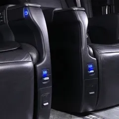 送料無料 30系アルファード ヴェルファイア 中ドア ラグジュアリー版 一括スイッチ LED付き シートUSBボタン ブラック/ベージュ 2個セット 改装用CYB85週末セール