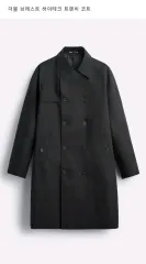 ザラ ブラック ダブル ハイテク トレンチ コート 5854 330