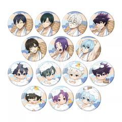【新品】バッジ・ビンズ 【ボックス】ブルーロック トレーディング和紙風缶バッジ お風呂ver.