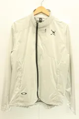 【中古】 OAKLEY メンズナイロンジャケット M ナイロンジャケット OAKLEY M ライトグレー 黄緑 イエローグリーン