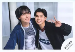 【中古】生写真(STARTO) なにわ男子/大西流星・長尾謙杜/横型・上半身/シングル「コイスルヒカリ」MV＆ジャケ写オフショット/公式生写真