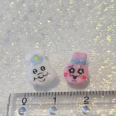 おぱんちゅうさぎ　んぽちゃむ　ネイル3Dパーツ２点セット