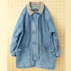 80s 90s USA HOT SPICES ジップアップデニムカバーオール ジャケット レディースL ブルー アメリカ古着　092425aw55