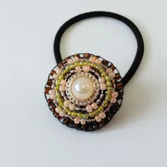 ヘアゴム１１.茶色と肌色