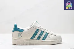 Adidas Originals Superstar アディダス クローバー シェルトゥーム ‘DIY’シリーズ ローカット クラシック ユニバーサル レジャー スニーカー-WTO輸入2