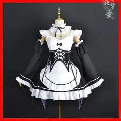 2025年新作 Re:０から始まる異世界生活「レム＆ラム」コスプレ ウィッグ付｜メイド服 リゼロ 大人用 仮装 cosplay