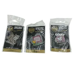 186001 新品未使用 Disney ディズニー 100周年記念 ピンバッジ プルート グーフィー 3点まとめ売り