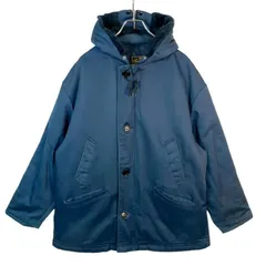 USA製ティンバーキングTimber King中綿入りB-9ナイロンジャケットデッキジャケット裏地キルティングラビットフード裏地ボア紺ネイビーテック系テックウェアゴープコアアウトドアキャンプY2Kグランパコアvintageヴィンテージ50918