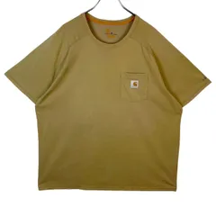 Carhartt FORCEカーハート100410ラグラン半袖Tシャツ胸ポケT胸ポケットロゴタグワンポイント速乾テック系シンプルダークカーキベージュフェードアメカジストリートワーク西海岸relaxedリラックスフィットvintageヴィンテージ50924