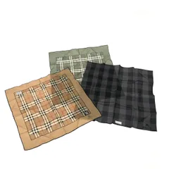 BURBERRY LONDON バーバリーロンドン ハンカチ3枚セット  チェック柄    マルチカラー メンズ / 240001172104