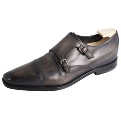 Berluti デムジュール シングルモンク 革靴 パティーヌ カリグラフィー