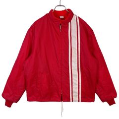 イタリア製 希少 FILA フィラ 2Way 中綿 ナイロンジャケット レッド 