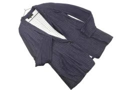 UNTITLED アンタイトル ストライプ テーラード ジャケット size2/紺 ◇■ レディース