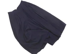 nano universe ナノユニバース タック ロング スカート sizeF/紺 ◇■ レディース