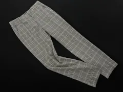 Demi-Luxe BEAMS デミルクスビームス チェック テーパード パンツ size36/グレー ■■ レディース
