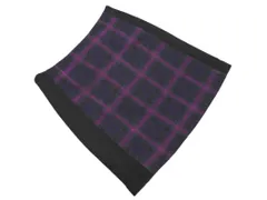 MACKINTOSH PHILOSOPHY マッキントッシュフィロソフィー ウール100% チェック スカート size38/黒ｘ緑ｘ紫 ◇■ レディース