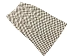 STRAWBERRY-FIELDS ストロベリーフィールズ 千鳥柄 スリット スカート size2/白ｘ黒 ◇■ レディース