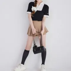 新品未開封one after another NICE CLAUP(ワンアフターアナザー ナイスクラップ) シャツドッキングレイヤードトップス フリーサイズ 品番：0151060350 ブラック 管理番号：513