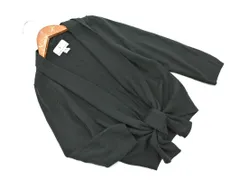 KUMIKYOKU 組曲 ウール混 ショール ボレロ カーディガン size2/緑 ◇■ レディース