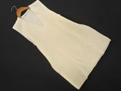 UNIQLO AND LEMAIRE ユニクロ アンド ルメール ウール混 Vネック ニット ベスト sizeL/アイボリー ◇■ レディース