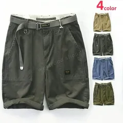 4color メンズ クライミングパンツ カーゴショーツ 膝丈 ゆったり 半ズボン 春 夏 大人 無地 半ズボン おしゃれ カジュアル アウトドア  ス