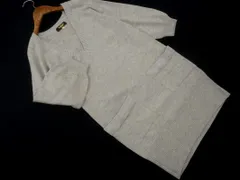 PAUL STUART ポールスチュアート ウール混 シルク混 ポケット Vネック チュニック ニット セーター size6/グレー ◇■ レディース