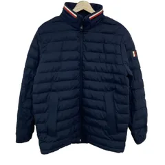 TOMMY HILFIGER(トミーヒルフィガー) ブルゾン サイズM レディース - ダークネイビー×レッド×マルチ 長袖/ジップアップ/中綿/秋/冬