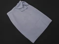 JUSGLITTY ジャスグリッティー ウール混 ラメ タイト スカート size0/水色 ◇■ レディース