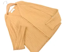 Mila Owen ミラオーウェン リブ カーディガン size0/ベージュ ◇■ レディース