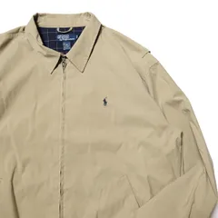 00's ポロラルフローレン ライニング付 スイングトップ (XXL) カーキ ウインドブレーカージャケット 00年代 旧タグ オールド ビッグサイズ アメリカ古着 USED ビンテージ ヴィンテージ