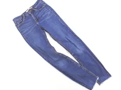 ZARA TRF ザラ トラファ カットオフ スキニー デニムパンツ size32/青 ■■ レディース