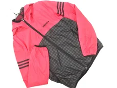 adidas アディダス ロゴ チェック フーディー ジャケット sizeS/黒ｘピンクxグレー ◇■ レディース